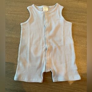 Organic Waffle Easy Romper